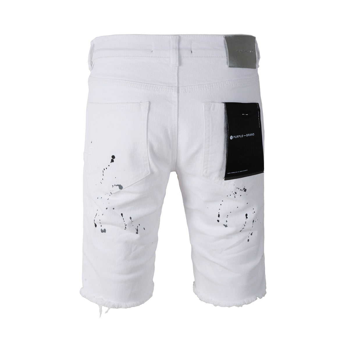 The New Jeans Mens Personality Trend Fashion Hole White Jean Shorts 5021