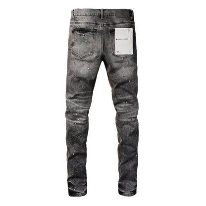 New High Quality Mens Jeans Designer Jeans Fashion Distressed Ripped Denim Cargo For Men High Street Fashion 9031