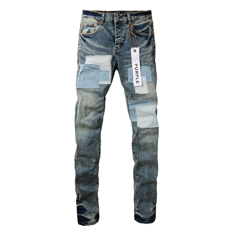 Jeans For Men, Designer Denim Trousers, Straight Leg, Retro Streetwear, Casual Sweatpants, Joggers Pants, 9015