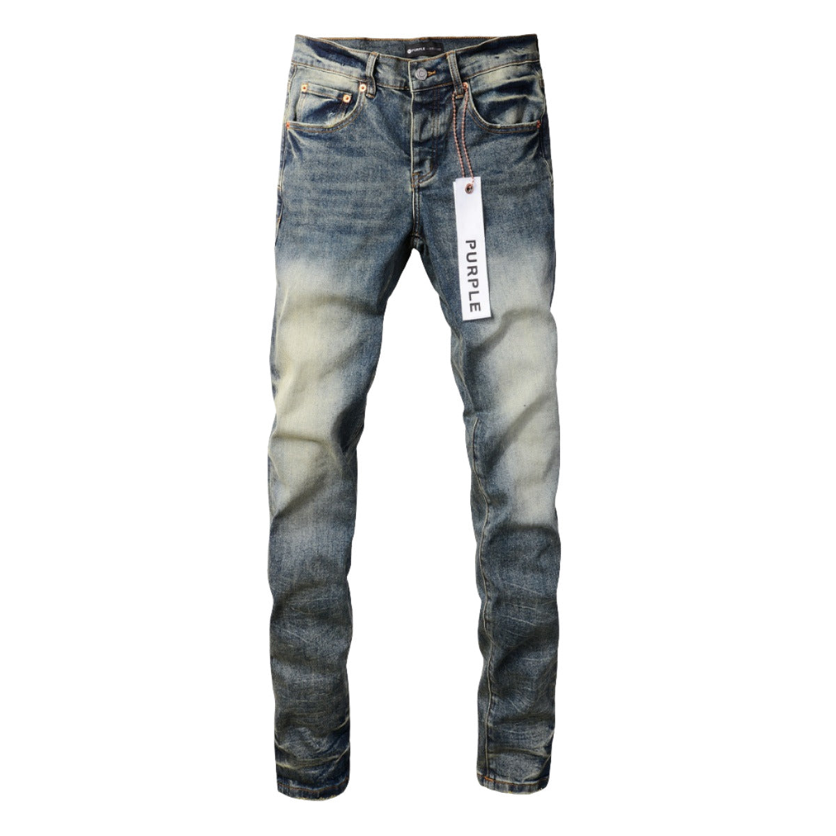 Men Black Jeans Distressed Hole Unique Personality 9042