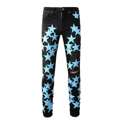 896 High Street Sticky Star Trend Jeans High Craft Elastic Slim High Street Jeans