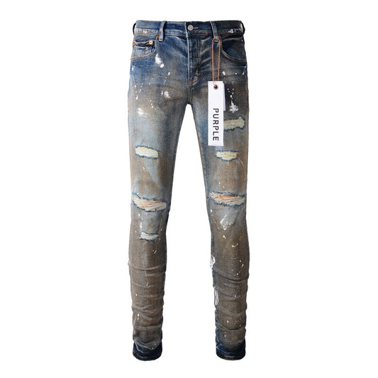 Make Old New Mens Personality Fashion Jeans 9012