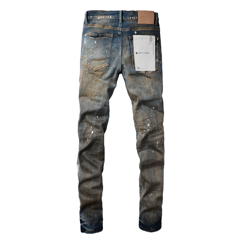 Make Old New Mens Personality Fashion Jeans 9012