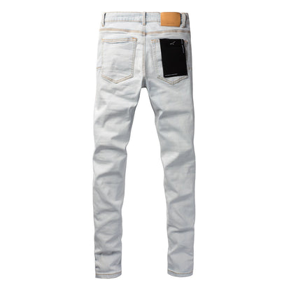 Fashionable Sky Blue Jeans 9081  with a Modern Cut and Comfortable Fit