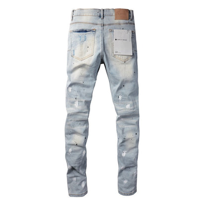 New Mens Splash-Ink Personality Fashion Jeans 9006