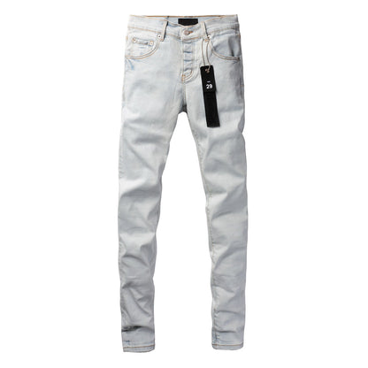 Fashionable Sky Blue Jeans 9081  with a Modern Cut and Comfortable Fit