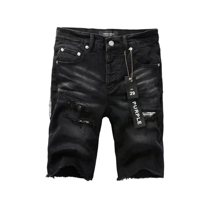 Black Jean Shorts 5001 with Classic Style and Comfortable Fit