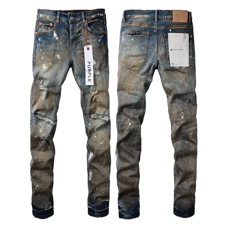 Make Old New Mens Personality Fashion Jeans 9012